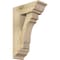 Ekena Millwork Merced Traditional Rough Sawn Bracket w/ Offset Brace, Douglas Fir, 6"W x 14"D x 22"H BKT0604X14X22MRC01RDF - alternate 1